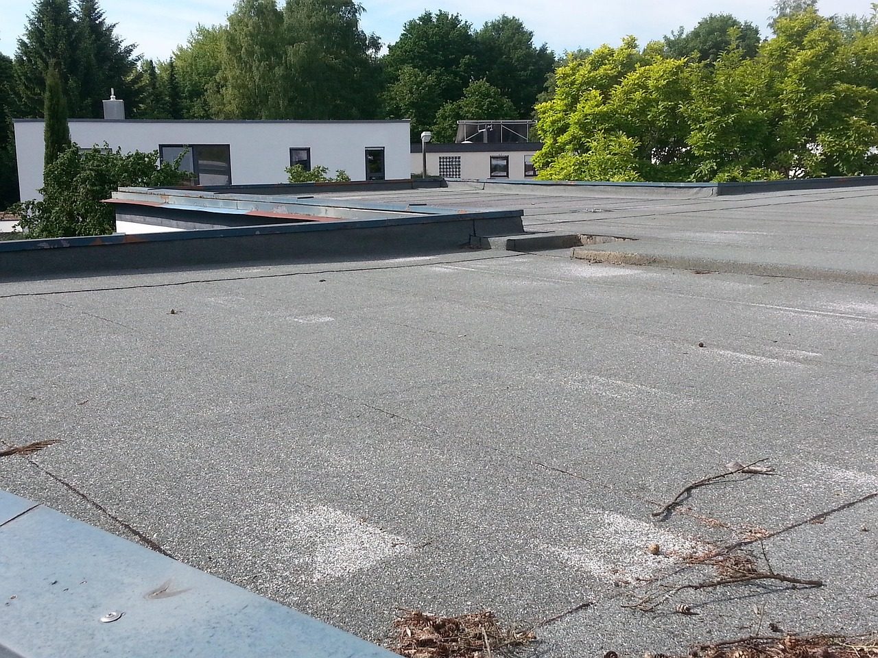 Flachdach mit Bitumenabdichtung