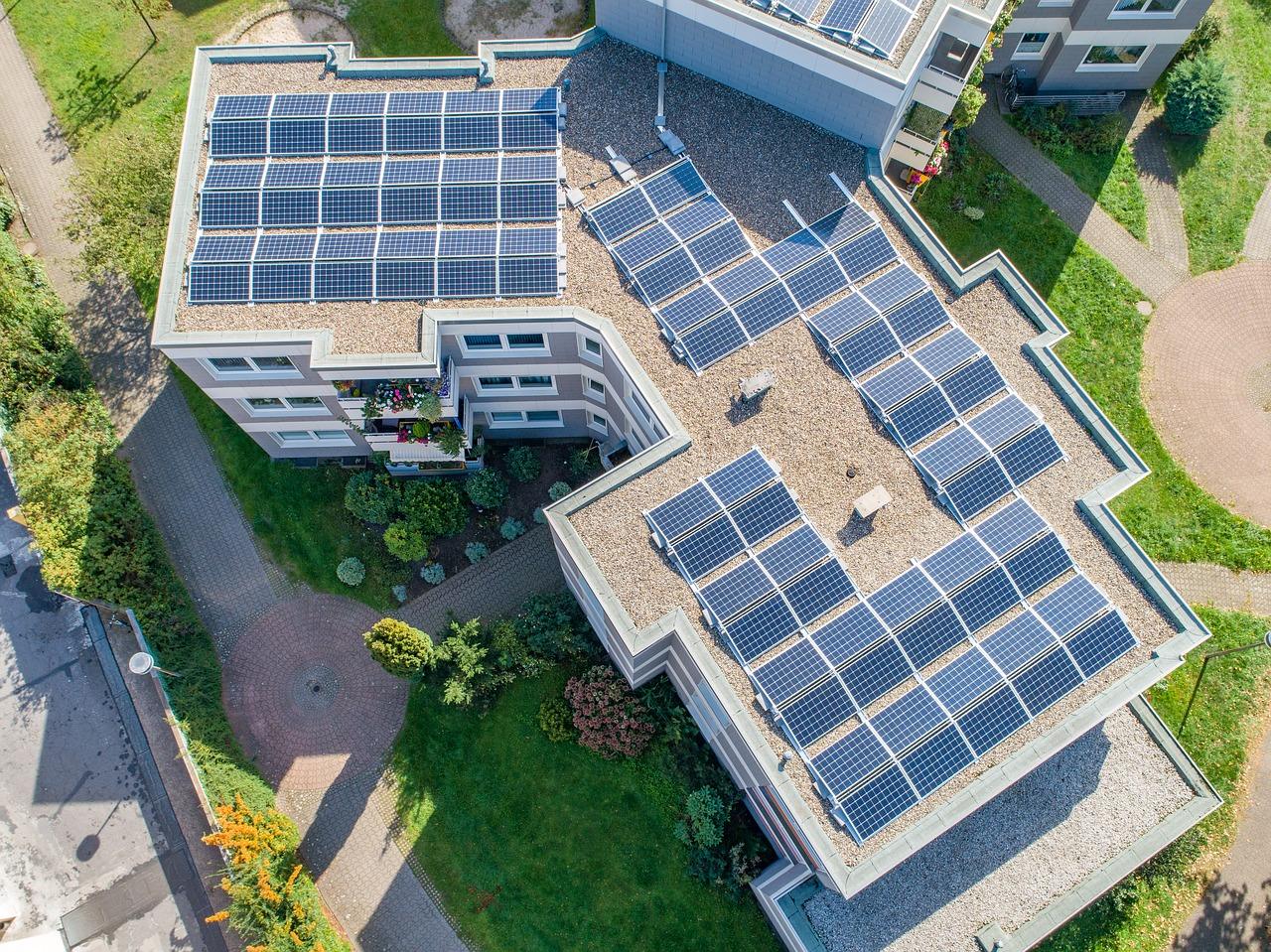 Solaranlage auf einem Gewerbedach